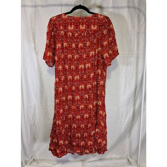 NWT COSUNIONY House Dresses for Women Cotton Short Sleeve Buttons Down Dusters R - Picture 2 of 6